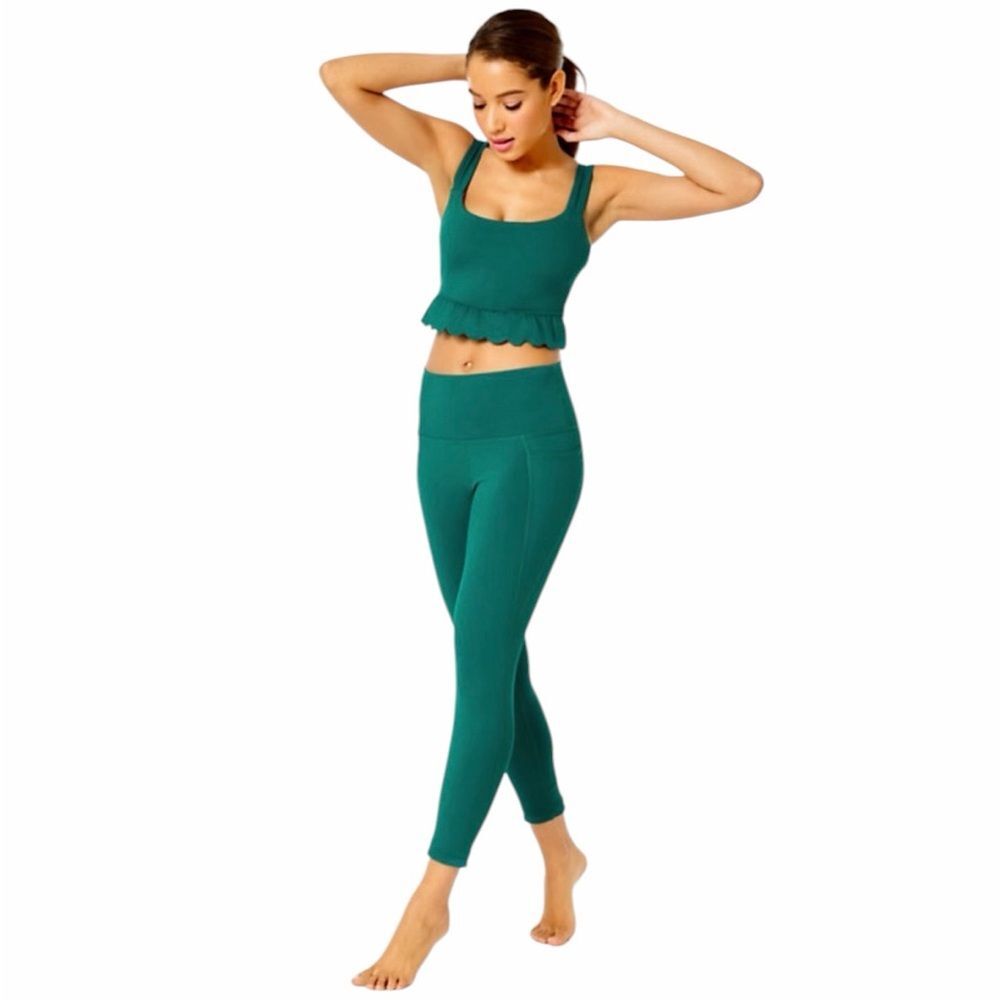 Lilly Pulitzer South Beach 24” High-Rise Midi Leggings with Tech Pockets- Medium